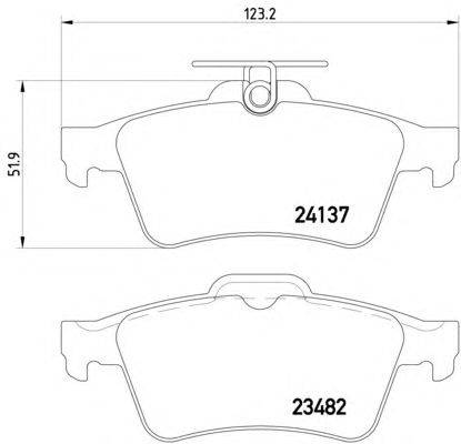 Комплект тормозных колодок, дисковый тормоз VOLVO 31341324