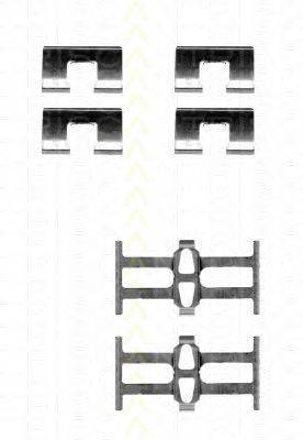 Комплектующие, колодки дискового тормоза TRISCAN 8105 401614