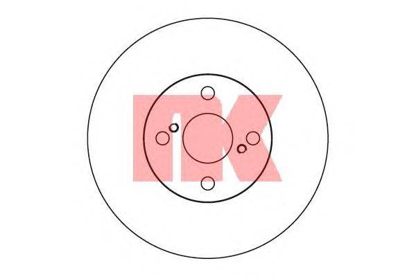 Тормозной диск NK 204587