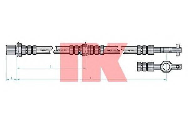 Тормозной шланг NK 8545103