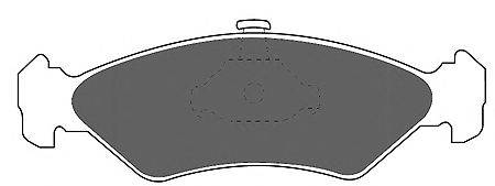 Комплект тормозных колодок, дисковый тормоз MAPCO 6188