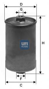 Топливный фильтр UFI 3150700