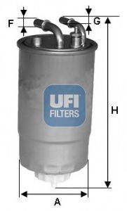 Топливный фильтр UFI 2409900