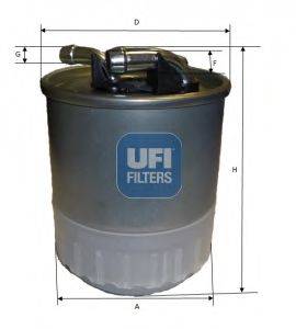 Топливный фильтр UFI 2410700