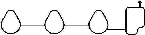Прокладка, впускной коллектор AJUSA 13140500