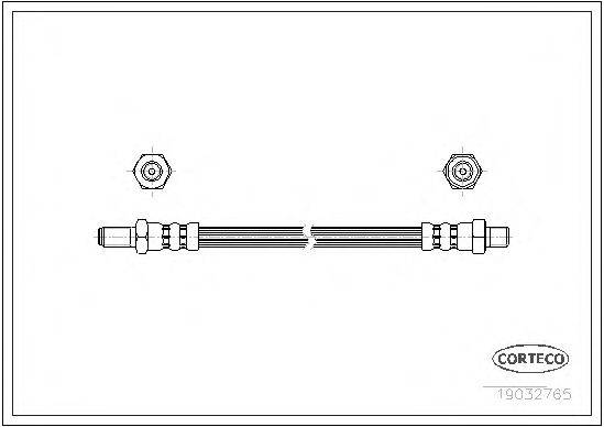 Тормозной шланг CORTECO 19032765