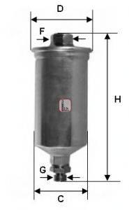 Топливный фильтр SOFIMA S 1661 B