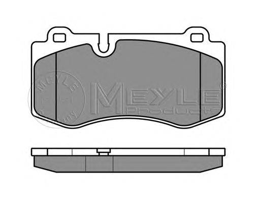 Комплект тормозных колодок, дисковый тормоз MEYLE 23960