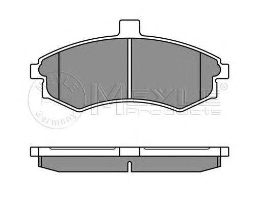Комплект тормозных колодок, дисковый тормоз MEYLE 0252403117W