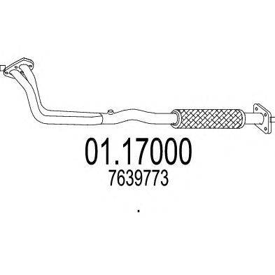 Труба выхлопного газа MTS 01.17000