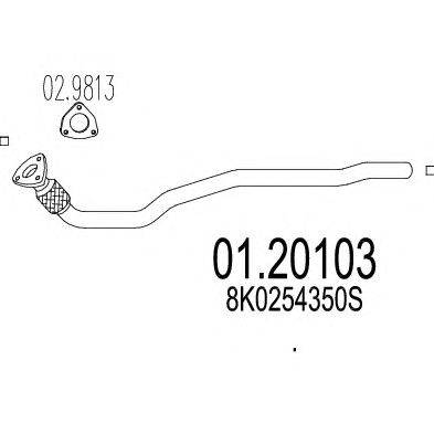 Труба выхлопного газа MTS 01.20103