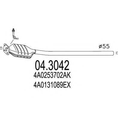 Катализатор MTS 04.3042
