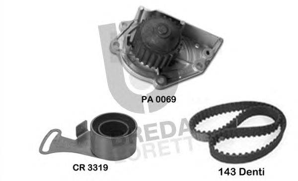 Водяной насос + комплект зубчатого ремня BREDA  LORETT KPA 0768A