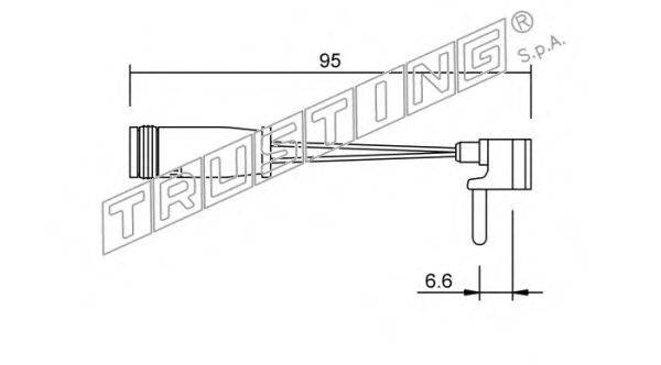 Сигнализатор, износ тормозных колодок TRUSTING SU.159