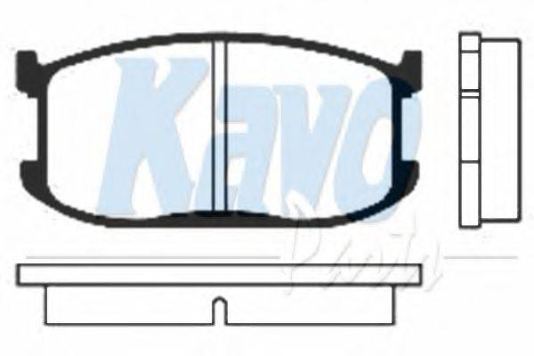 Комплект тормозных колодок, дисковый тормоз KAVO PARTS BP-4502