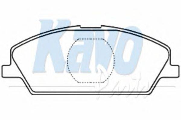 Комплект тормозных колодок, дисковый тормоз KAVO PARTS BP-8521