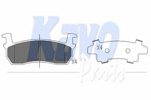 Комплект тормозных колодок, дисковый тормоз KAVO PARTS KBP6594