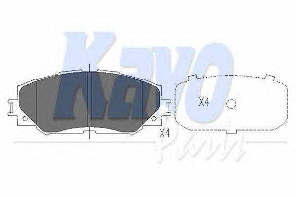 Комплект тормозных колодок, дисковый тормоз KAVO PARTS KBP-9120