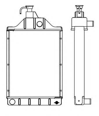 Радиатор, охлаждение двигателя NRF 501768