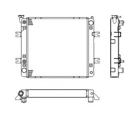 Радиатор, охлаждение двигателя NRF 52240