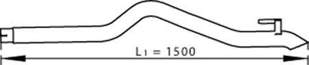 Труба выхлопного газа DINEX 74614