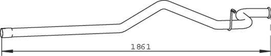 Труба выхлопного газа DINEX 32503