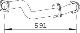 Труба выхлопного газа DINEX 74120