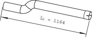 Труба выхлопного газа DINEX 22255