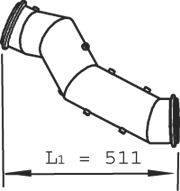 Труба выхлопного газа DINEX 22268
