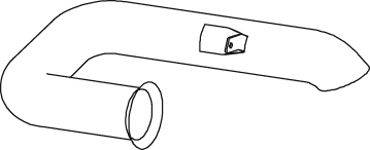 Труба выхлопного газа DINEX 82604