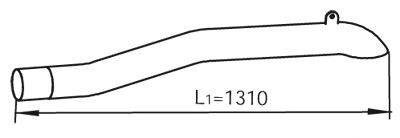 Труба выхлопного газа DINEX 47652