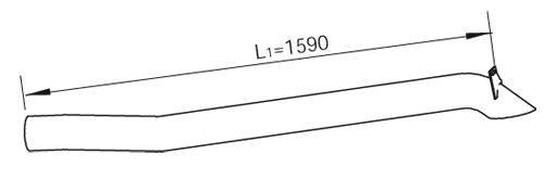 Труба выхлопного газа DINEX 47666