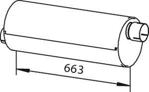 Средний / конечный глушитель ОГ DINEX 19325