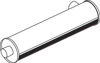 Средний / конечный глушитель ОГ DINEX 70335