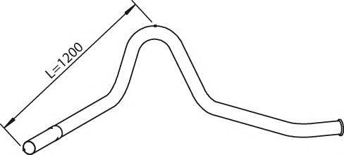 Труба выхлопного газа DINEX 29604