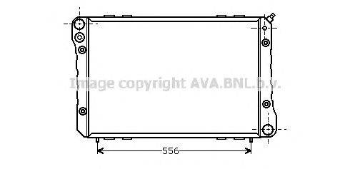 Радиатор, охлаждение двигателя AVA QUALITY COOLING AU2010