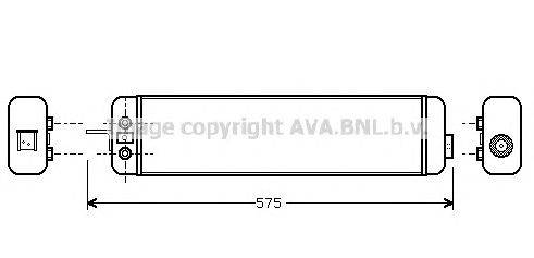 масляный радиатор, двигательное масло AVA QUALITY COOLING BW3178