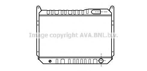 Радиатор, охлаждение двигателя AVA QUALITY COOLING DN2067