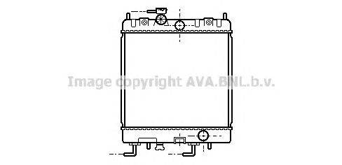 Радиатор, охлаждение двигателя AVA QUALITY COOLING DN2168