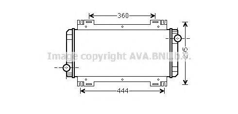 Радиатор, охлаждение двигателя AVA QUALITY COOLING FD2044