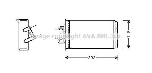 Теплообменник, отопление салона AVA QUALITY COOLING FTA6273