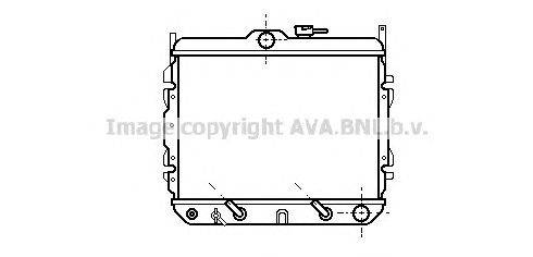 Радиатор, охлаждение двигателя AVA QUALITY COOLING HY2012