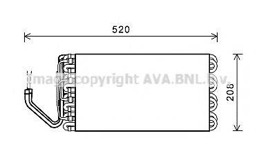 Испаритель, кондиционер AVA QUALITY COOLING MNV069