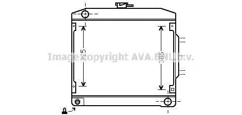 Радиатор, охлаждение двигателя AVA QUALITY COOLING MS2031