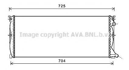 Радиатор, охлаждение двигателя AVA QUALITY COOLING MS2538