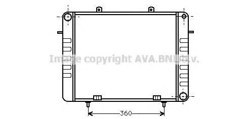 Радиатор, охлаждение двигателя AVA QUALITY COOLING OL2038