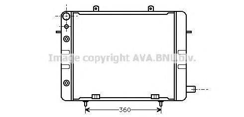 Радиатор, охлаждение двигателя AVA QUALITY COOLING OL2058