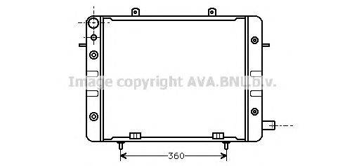 Радиатор, охлаждение двигателя AVA QUALITY COOLING OL2059