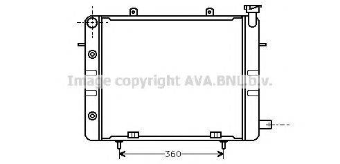 Радиатор, охлаждение двигателя AVA QUALITY COOLING OL2060