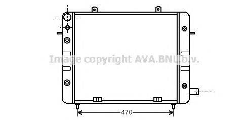 Радиатор, охлаждение двигателя AVA QUALITY COOLING OL2071